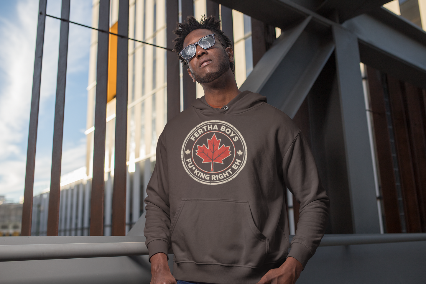 Fertha Boys Maple Leaf Hoodie