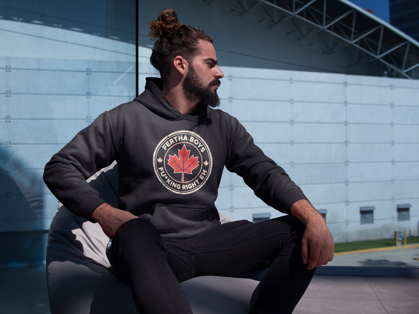 Fertha Boys Maple Leaf Hoodie