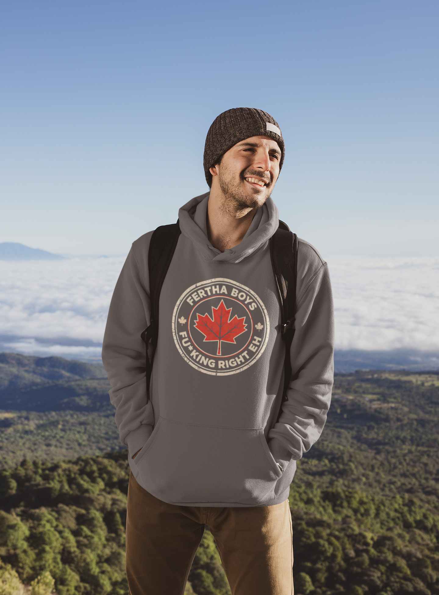 Fertha Boys Maple Leaf Hoodie