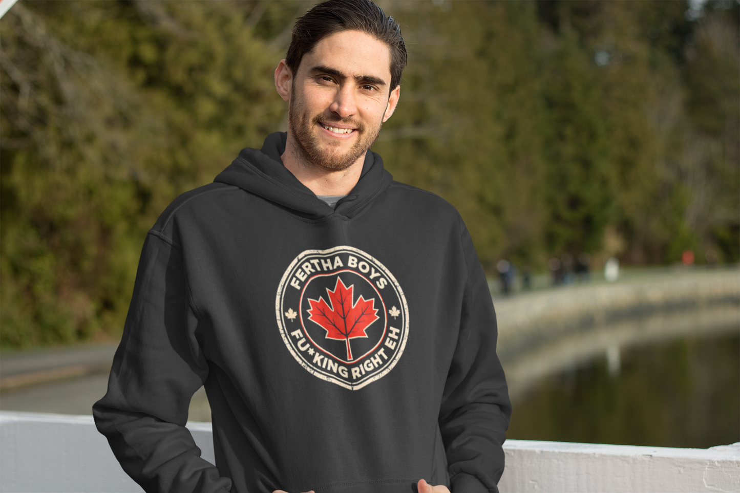 Fertha Boys Maple Leaf Hoodie