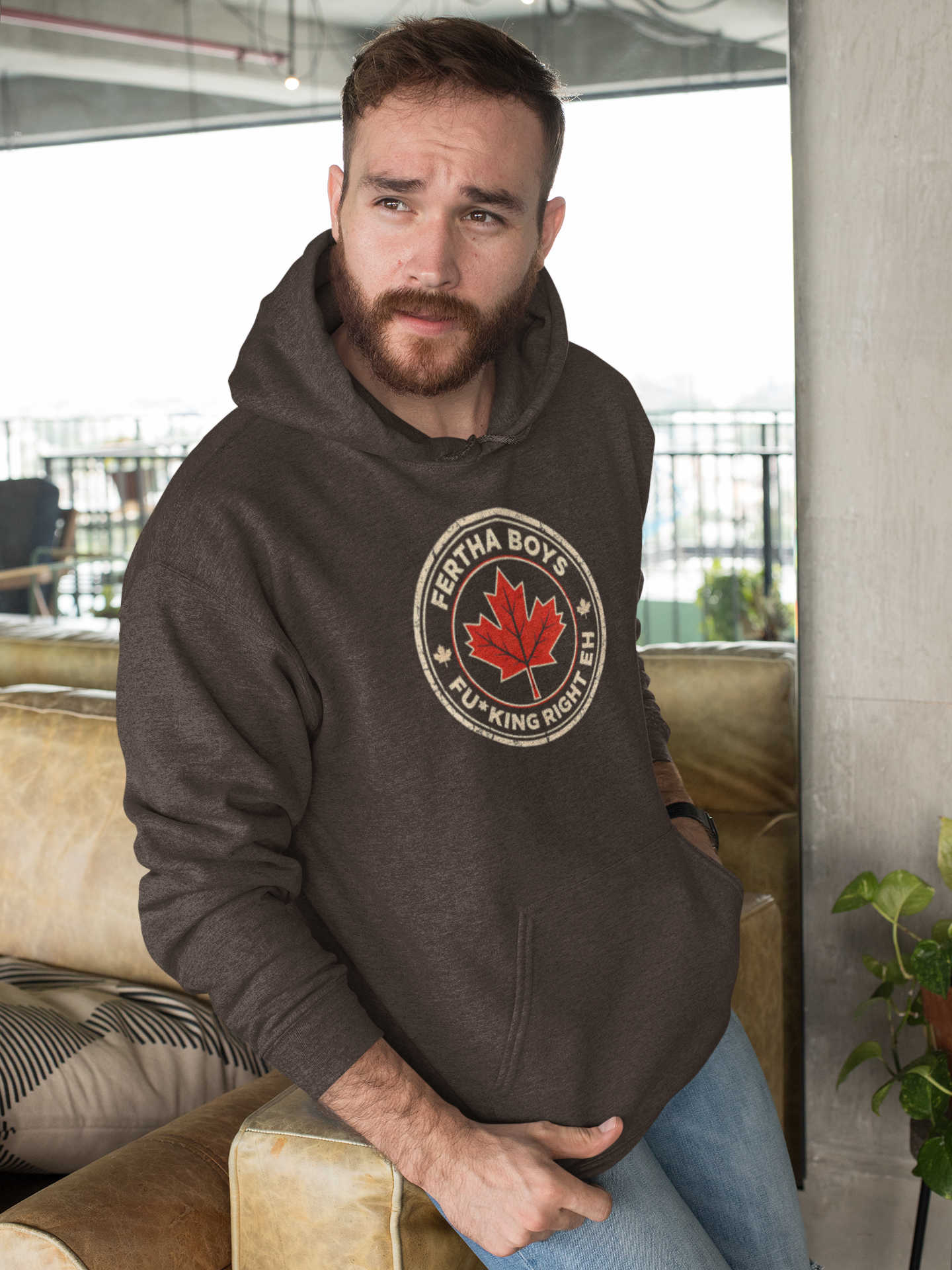 Fertha Boys Maple Leaf Hoodie